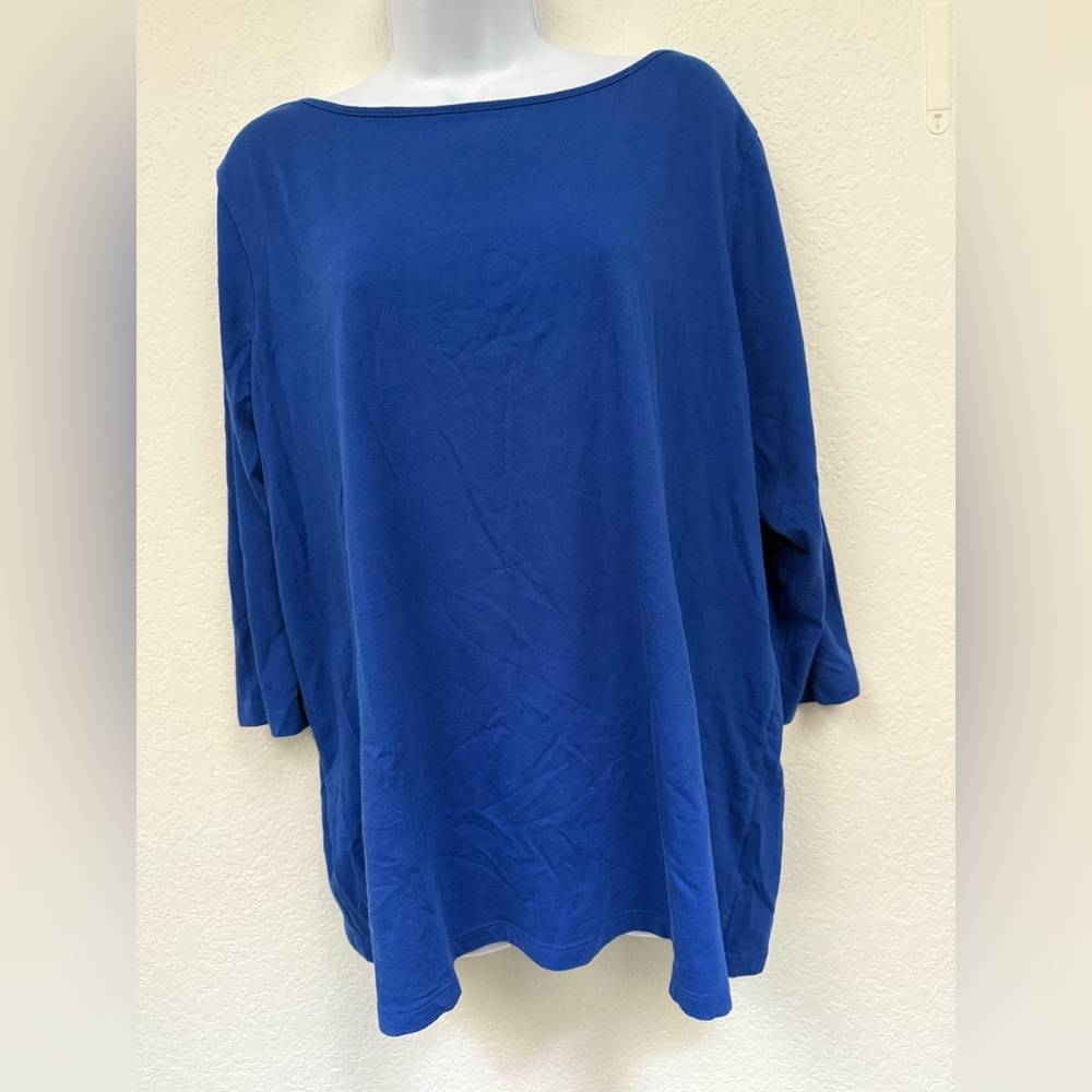 Isaac Mizrahi Royal Blue Tee XXL